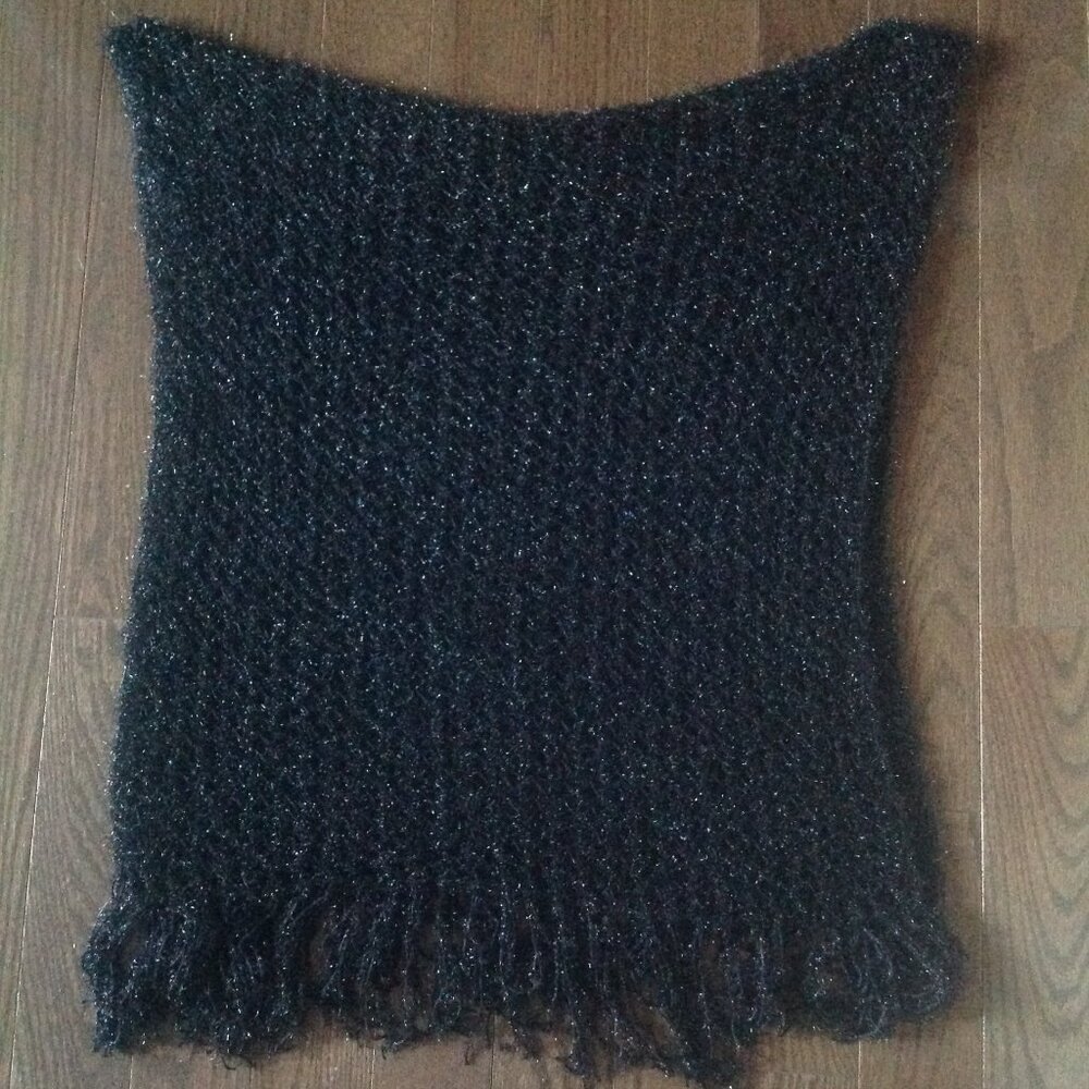 Handmade Black Scarf Shawl Wrap